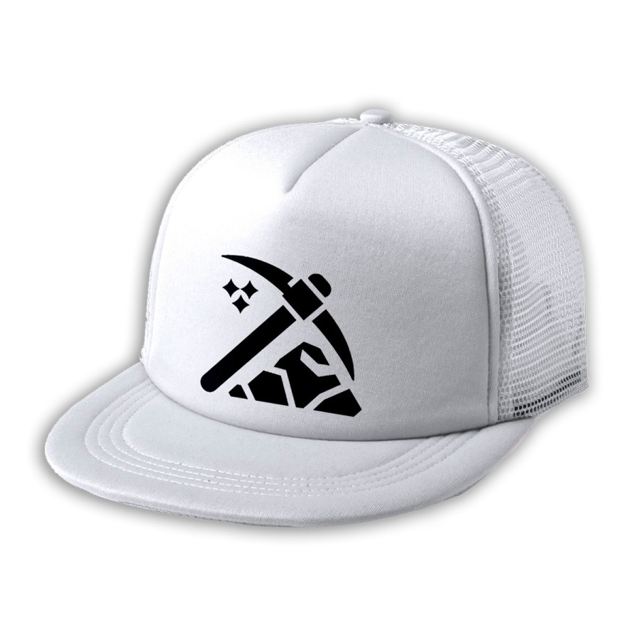 GORRA 5 PANELES REDECILLA TRASERA logo minero profesion mineria minerales estilo rapero