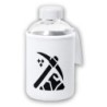 BIDON CRISTAL CON FUNDA SOFT SHELL logo minero profesion mineria minerales tapon seguridad botella
