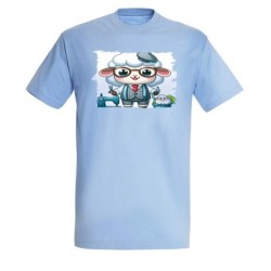 CAMISETA AZUL CIELO oveja...