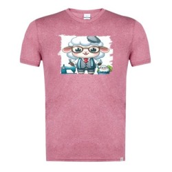 CAMISETA ROJA MEZCLA oveja...
