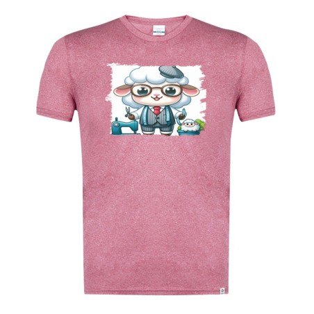 CAMISETA ROJA MEZCLA oveja sastre profesion sastreria moda moda verano tshirt