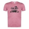 CAMISETA ROJA MEZCLA CON IMAGEN EN TONALIDADES NEGRAS oveja sastre profesion sastreria moda tshirt