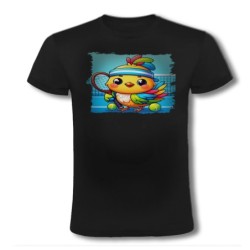 CAMISETA NEGRA pajaro...