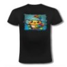 CAMISETA NEGRA pajaro tenista deporte tenis animal moda verano personalizada