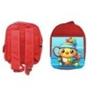 MOCHILA ROJA pajaro tenista deporte tenis animal escolar personalizado