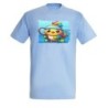 CAMISETA AZUL CIELO pajaro tenista deporte tenis animal moda verano personalizada