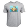 CAMISETA GRIS MEZCLA pajaro tenista deporte tenis animal moda verano personalizada