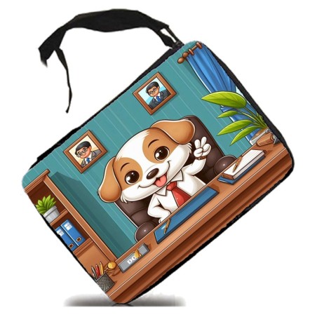 ESTUCHE perro alcalde profesion concejal politico escolar case
