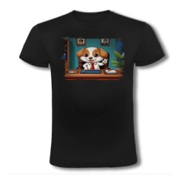 CAMISETA NEGRA perro...