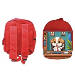 MOCHILA ROJA perro alcalde...