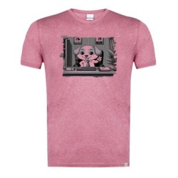 CAMISETA ROJA MEZCLA CON...