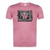 CAMISETA ROJA MEZCLA CON IMAGEN EN TONALIDADES NEGRAS perro alcalde profesion concejal politico tshirt
