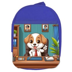 MOCHILA AZUL perro alcalde...