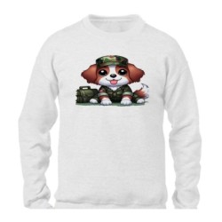 SUDADERA perro soldado...