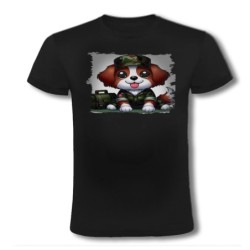 CAMISETA NEGRA perro...