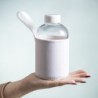 BIDON CRISTAL CON FUNDA SOFT SHELL logo pintor profesion pintura brochas tapon seguridad botella