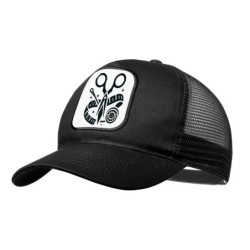 GORRA NEGRA CON REJILLA...