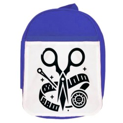 MOCHILA AZUL logo sastre...