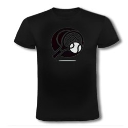 CAMISETA NEGRA logo tenis...