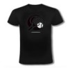 CAMISETA NEGRA logo tenis deporte pelota raqueta moda verano personalizada