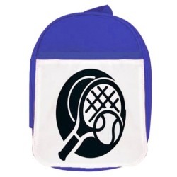 MOCHILA AZUL logo tenis...