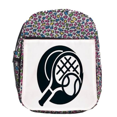 MOCHILA LUNARES ESTAMPADO logo tenis deporte pelota raqueta escolar personalizado picnic excursión deporte