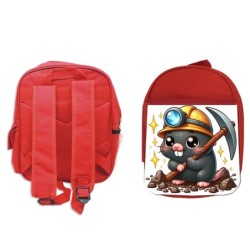 MOCHILA ROJA topo minero...