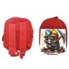 PACK MOCHILA ROJA Y ESTUCHE topo minero profesion mineria mineral material escolar