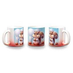 TAZA CON DEGRADADO ardilla dentista animal profesion dientes color personalizada