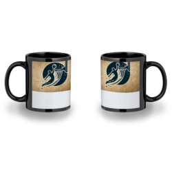 TAZA COLOR RECUADRO logo baloncesto deporte balon jugadores color mug jarra cerveza te infusión