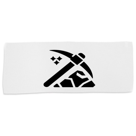 TOALLA GIMNASIO GYM ABSORBENTE logo minero profesion mineria minerales suave con bolsita