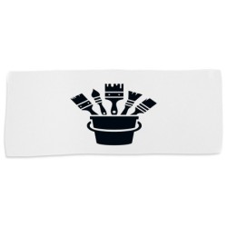 TOALLA GIMNASIO GYM ABSORBENTE logo pintor profesion pintura brochas suave con bolsita