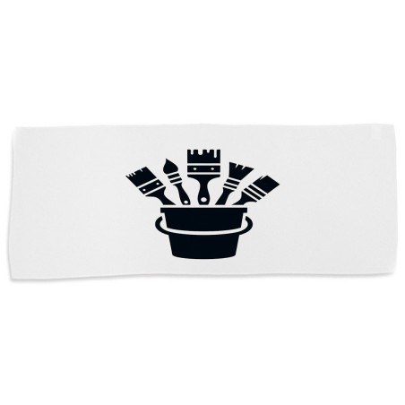 TOALLA GIMNASIO GYM ABSORBENTE logo pintor profesion pintura brochas suave con bolsita