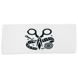 TOALLA GIMNASIO GYM ABSORBENTE logo sastre profesion sastreria moda suave con bolsita