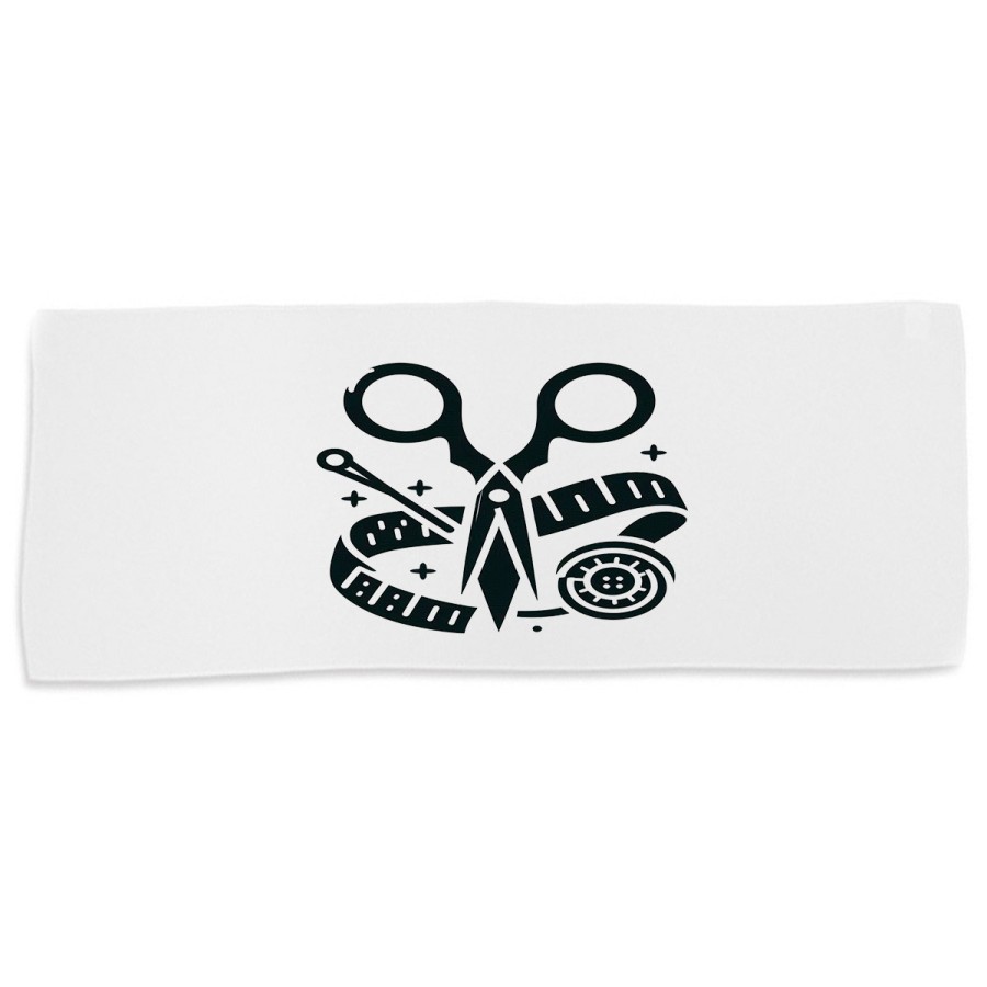 TOALLA GIMNASIO GYM ABSORBENTE logo sastre profesion sastreria moda suave con bolsita