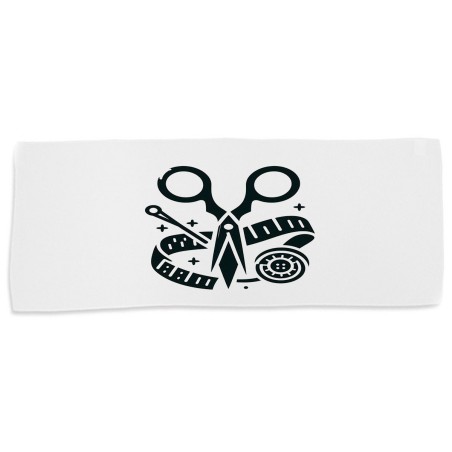 TOALLA GIMNASIO GYM ABSORBENTE logo sastre profesion sastreria moda suave con bolsita