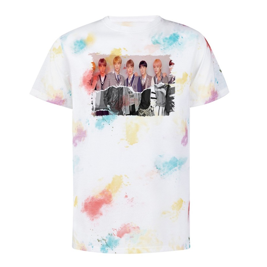 CAMISETA MARCAS COLORES FAKE LOVE KOREA BTS CHICOS personalizada