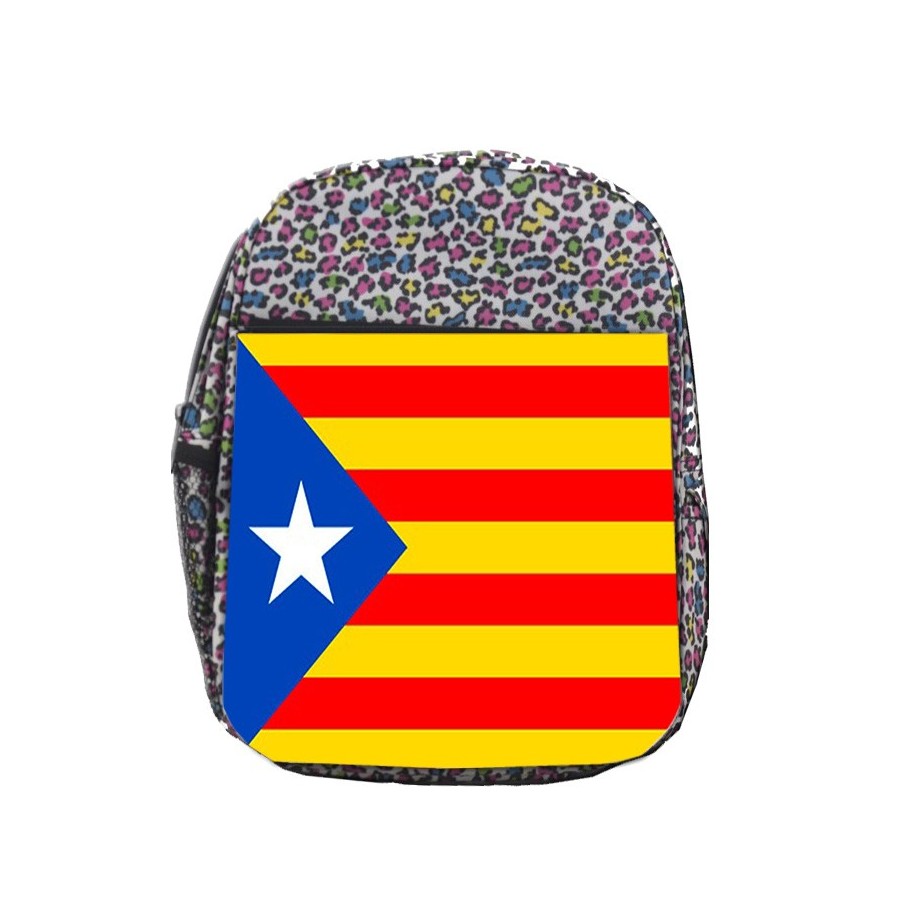 MOCHILA LUNARES ESTAMPADO CATALUÑA BANDERA EMBLEMA LOGO escolar personalizado picnic excursión deporte