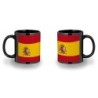 TAZA COMPLETAMENTE NEGRA BANDERA ESPAÑA PAIS CONSTITUCION personalizada