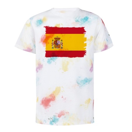 CAMISETA MARCAS COLORES BANDERA ESPAÑA PAIS CONSTITUCION personalizada