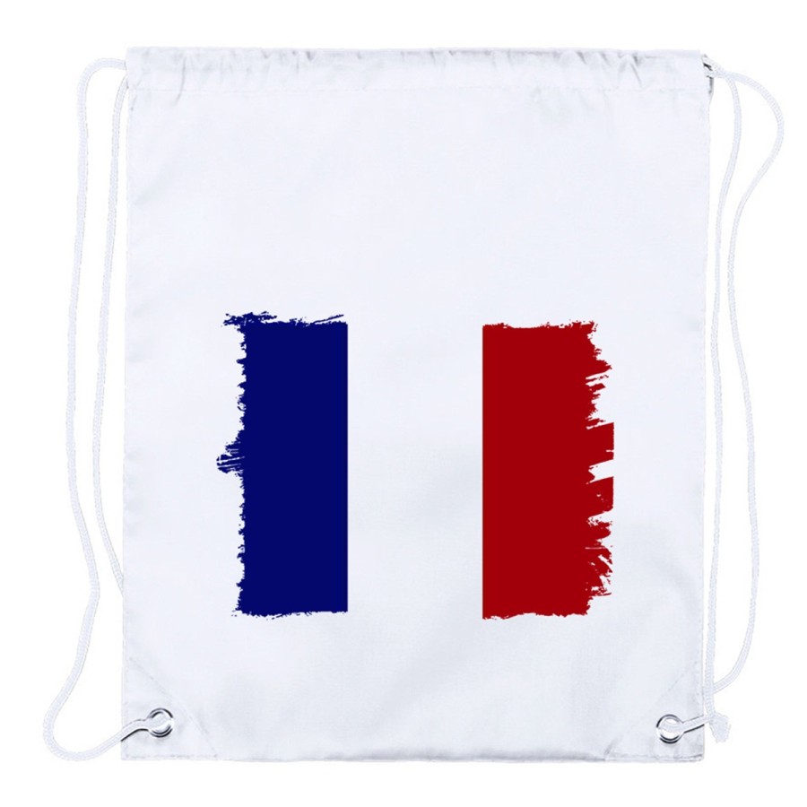 MOCHILA DE CUERDAS (SELECCIONE CANTIDAD) BANDERA DE FRANCIA LIBERTAD playa piscina excursion