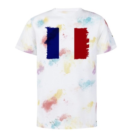 CAMISETA MARCAS COLORES BANDERA DE FRANCIA LIBERTAD personalizada