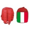 MOCHILA ROJA BANDERA DE ITALIA ROMA escolar personalizado