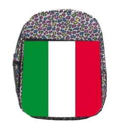 MOCHILA LUNARES ESTAMPADO BANDERA DE ITALIA ROMA escolar personalizado picnic excursión deporte