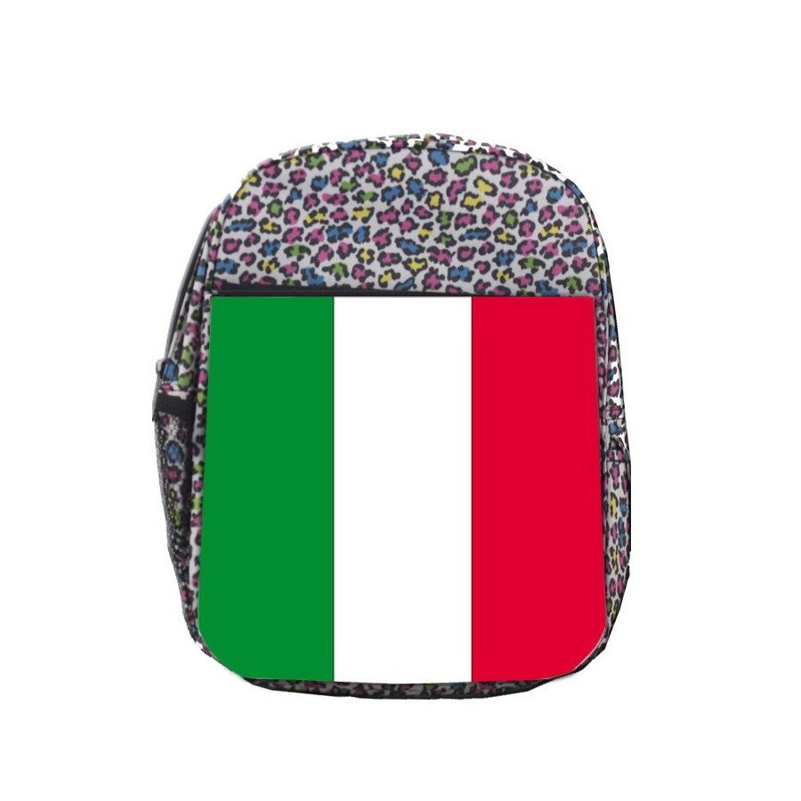 MOCHILA LUNARES ESTAMPADO BANDERA DE ITALIA ROMA escolar personalizado picnic excursión deporte