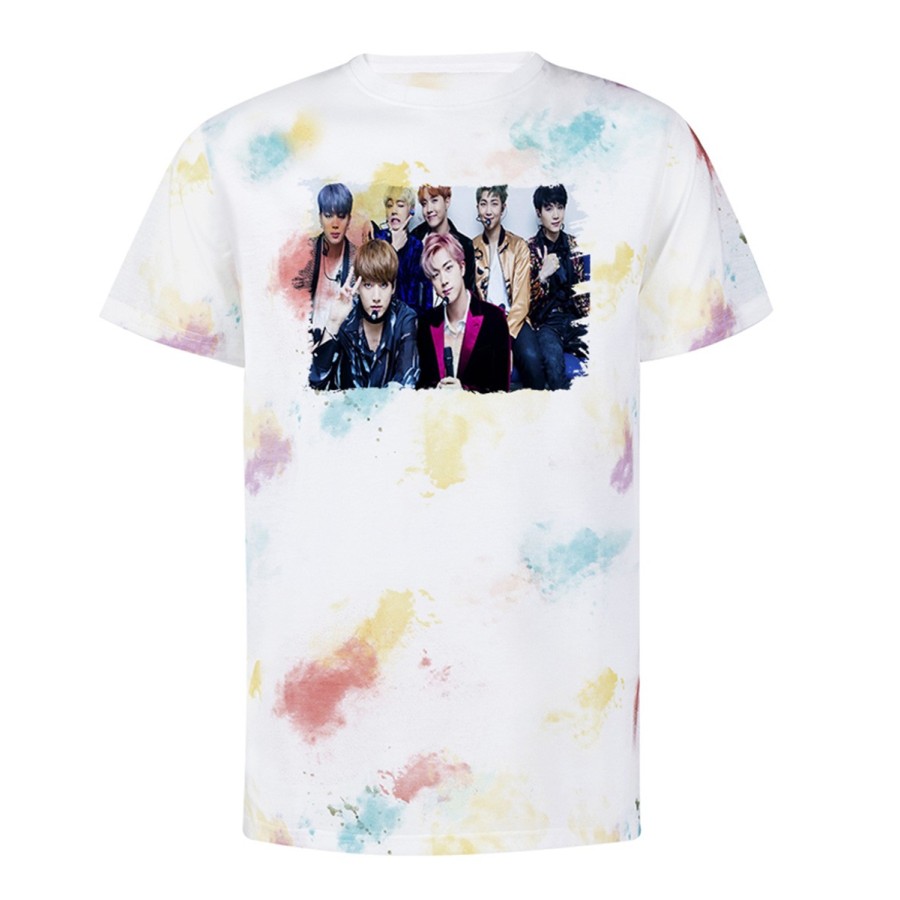 CAMISETA MARCAS COLORES BTS BOY WITH LUV KPOP IDOL MNET personalizada