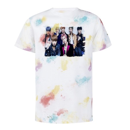 CAMISETA MARCAS COLORES BTS BOY WITH LUV KPOP IDOL MNET personalizada