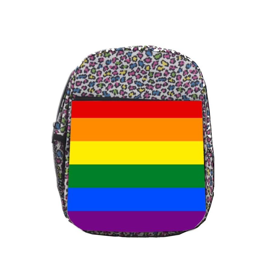 MOCHILA LUNARES ESTAMPADO BANDERA DIA ORGULLO GAY escolar personalizado picnic excursión deporte