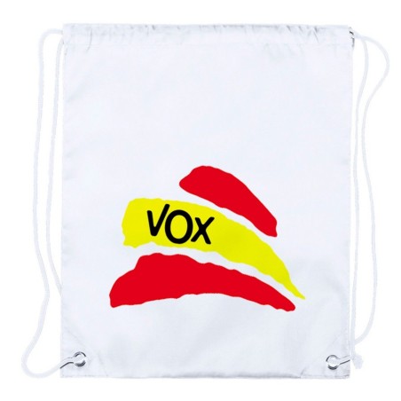 MOCHILA DE CUERDAS (SELECCIONE CANTIDAD) BANDERA ESPAÑA PARTIDO VOX playa piscina excursion