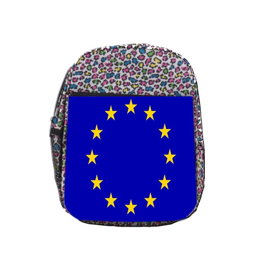 MOCHILA LUNARES ESTAMPADO BANDERA UNION EUROPEA escolar personalizado picnic excursión deporte